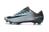 Nike Mercurial Vapor XI FG Soccer Cleats Grey Black Blue - studzsupply