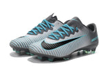 Nike Mercurial Vapor XI FG Soccer Cleats Grey Black Blue - studzsupply