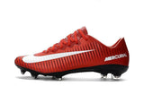 Nike Mercurial Vapor XI FG Soccer Cleats Red White Black - studzsupply