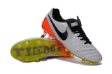 Nike Tiempo Legend VI FG Soccer Cleats White Orange Green - studzsupply