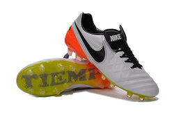 Nike Tiempo Legend VI FG Soccer Cleats White Orange Green - studzsupply
