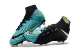 Nike Hypervenom Phantom III DF FG Soccer Cleats Black Turquoise Blue - studzsupply