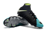Nike Hypervenom Phantom III DF FG Soccer Cleats Black Turquoise Blue - studzsupply
