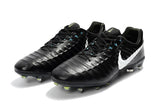 Nike Flyknit Tiempo Legend FG Cleats Black/White