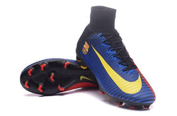 Nike Mercurial Superfly V FC Barcelona FG Soccer Cleats Blue Red Black - studzsupply