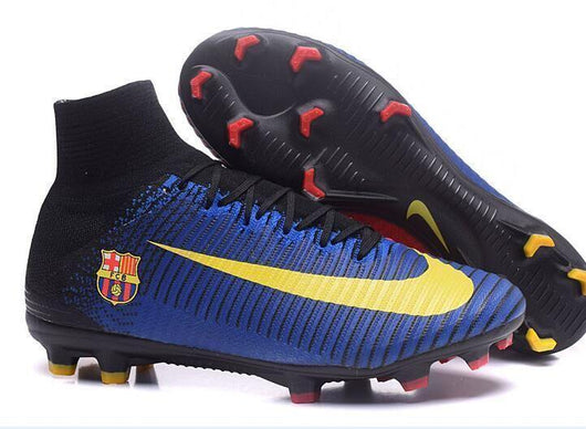 Nike Mercurial Superfly V FC Barcelona FG Soccer Cleats Blue Red Black - studzsupply