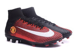 Nike Mercurial Superfly V Manchester United FG Soccer Cleats Red Black - studzsupply