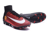 Nike Mercurial Superfly V Manchester United FG Soccer Cleats Red Black - studzsupply