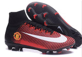Nike Mercurial Superfly V Manchester United FG Soccer Cleats Red Black - studzsupply