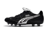Hummer King kangaroo leather FG football shoes Black/Silver