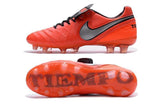 Nike Tiempo Legend VI FG Soccer Cleats Red Grey Black - studzsupply