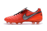 Nike Tiempo Legend VI FG Soccer Cleats Red Grey Black - studzsupply