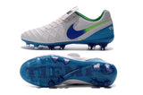 Nike Tiempo Legend VI FG Soccer Cleats White Blue Green - studzsupply