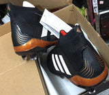 Adidas Predator FG Cleats  Black/White/Red