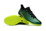 Adidas X series IC Thunderstorm Indoor Flat Soccer Shoes Green/Lime/Black