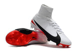 Nike Mercurial Superfly V FG Soccer Cleats White Red Black - studzsupply