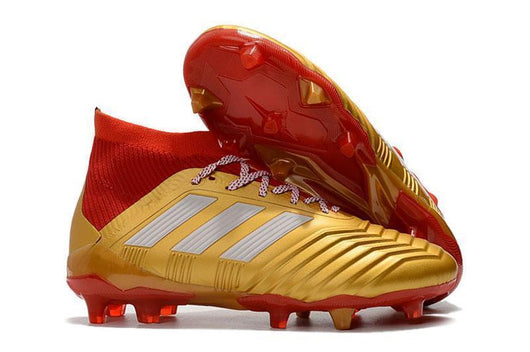 Adidas Predator 18.1 FG Soccer Cleats Golden Core White Red - studzsupply