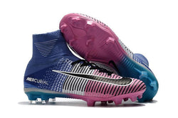 Nike Mercurial Superfly V FG Soccer Cleats Pink White Blue - studzsupply