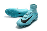 Nike Mercurial Superfly V FG Soccer Cleats Moon Blue Black - studzsupply