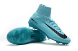 Nike Mercurial Superfly V FG Soccer Cleats Moon Blue Black - studzsupply