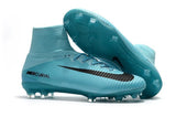 Nike Mercurial Superfly V FG Soccer Cleats Moon Blue Black - studzsupply