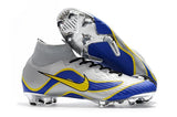 NIKE Mercurial Superfly VI 360 Elite FG Silver Blue Yellow Lining - studzsupply