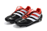 Adidas Predator Precision FG Soccer Cleats Black Red White - studzsupply