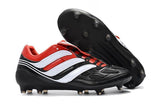 Adidas Predator Precision FG Soccer Cleats Black Red White - studzsupply
