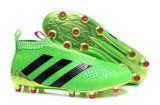 Adidas ACE 16+ Purecontrol FG/AG Soccer Cleats Solar Green Pink Black - studzsupply