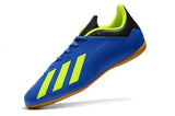Adidas X series IC indoor flat soccer shoes Blue/Green/Orange