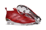 Adidas ACE 16+ Purecontrol FG/AG Soccer Cleats Red Silver - studzsupply
