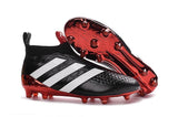 Adidas ACE 16+ Purecontrol FG/AG Soccer Cleats Black White Red - studzsupply