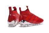 Adidas ACE 16+ Purecontrol FG/AG Soccer Cleats Red Silver - studzsupply
