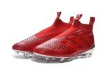 Adidas ACE 16+ Purecontrol FG/AG Soccer Cleats Red Silver - studzsupply