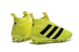 Adidas ACE 16+ Purecontrol FG/AG Soccer Cleats Solar Yellow Black - studzsupply