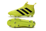 Adidas ACE 16+ Purecontrol FG/AG Soccer Cleats Solar Yellow Black - studzsupply