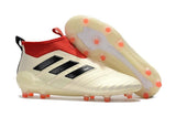 Adidas Ace 17+ Purecontrol FG Champagne Soccer Cleats White Red Black - studzsupply