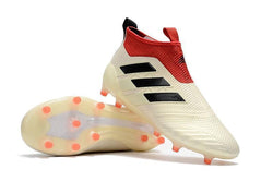 Adidas Ace 17+ Purecontrol FG Champagne Soccer Cleats White Red Black - studzsupply