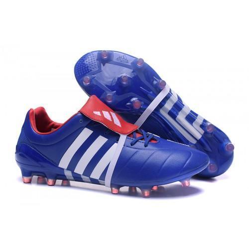 Adidas Predator Mania Champagne FG Soccer Cleats Blue White Red - studzsupply