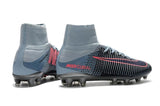 Nike Mercurial Superfly V AG Soccer Cleats Black Grey Pink - studzsupply