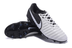 Nike Tiempo Legend VII FG Soccer Cleats White Black - studzsupply