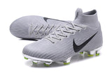 Nike Mercurial Superfly VI Elite FG Silver Black High Cut - studzsupply