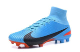 Nike Mercurial Superfly V FG Soccer Cleats Blue Orange Black - studzsupply