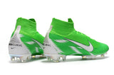 NIKE Mercurial Superfly VI 360 Elite FG Green White High Cut - studzsupply