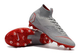 NIKE Mercurial Superfly VI 360 Elite AG High Cut Silver Red - studzsupply