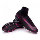 Nike Mercurial Superfly V AG Soccer Cleats Black Pink - studzsupply