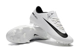 Nike Mercurial Vapor XI FG Soccer Cleats White Black - studzsupply