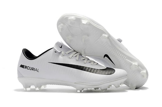 Nike Mercurial Vapor XI FG Soccer Cleats White Black - studzsupply
