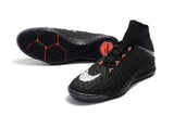 Nike HypervenomX Proximo II DF IC HP30043 Black/Metallic Silver/Orange - studzsupply