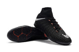 Nike HypervenomX Proximo II DF IC HP30043 Black/Metallic Silver/Orange - studzsupply